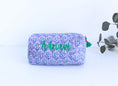 Load image into Gallery viewer, Personalized Medium Block Print Makeup Bag
