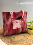 Load image into Gallery viewer, Handcrafted LOVE Reversible Tote Bag
