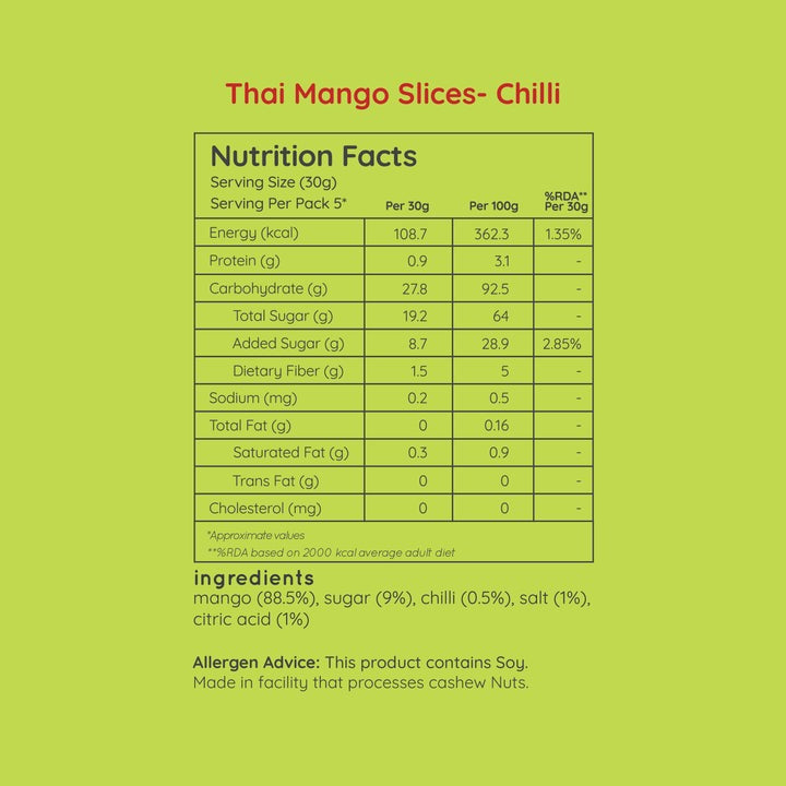 Thai Mango Slices