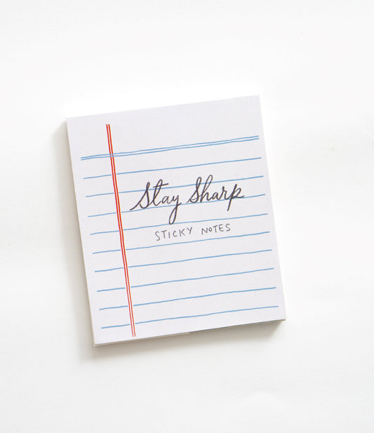 Stay Sharp Sticky Notes