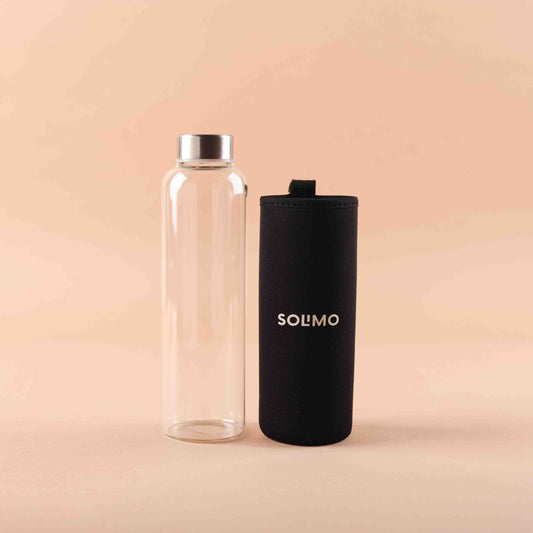 Borosilicate Glass Water Bottle with Sleeve