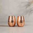 Load image into Gallery viewer, Mid-Hammered Copper Glasses (Set of 2)
