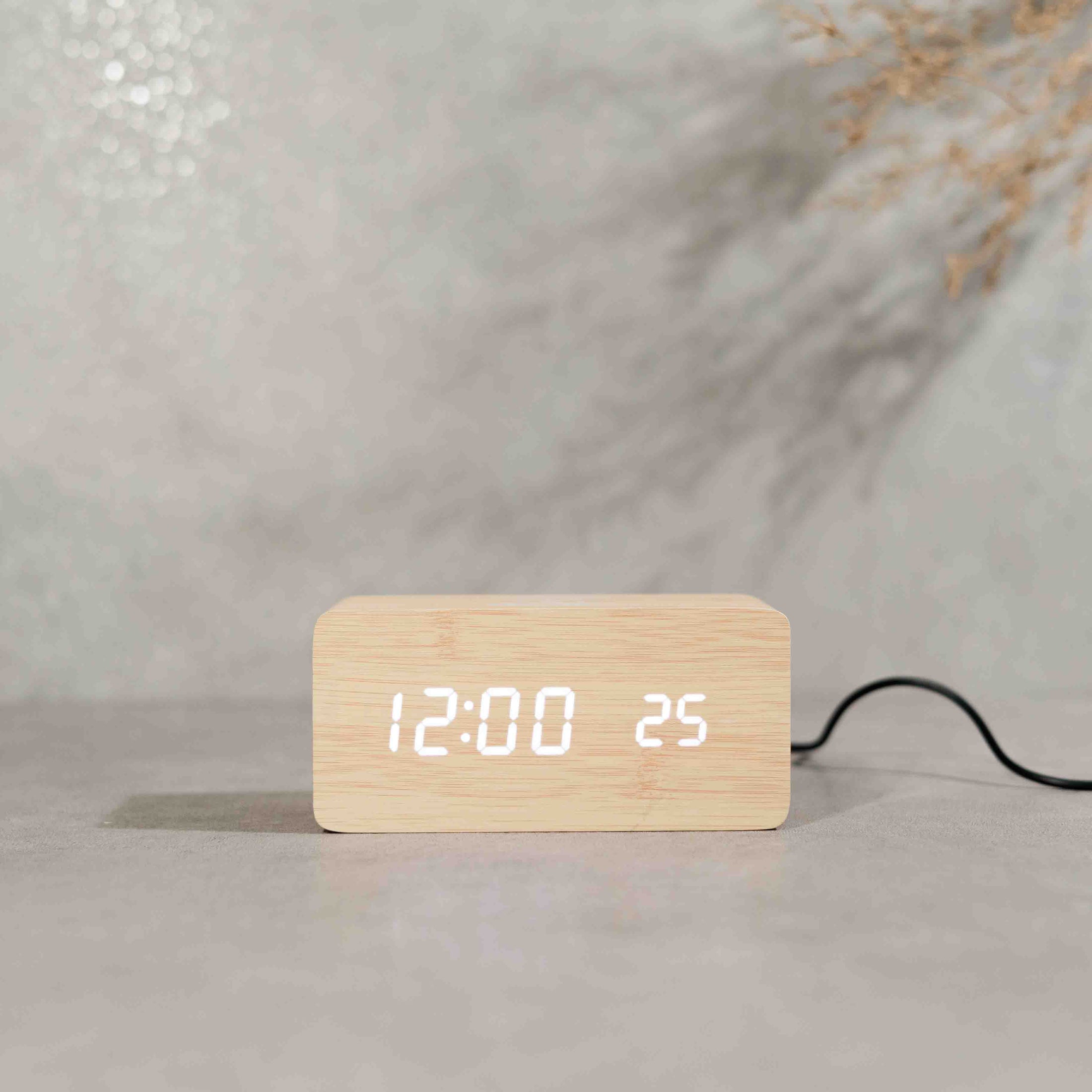 Wooden Clock Charger