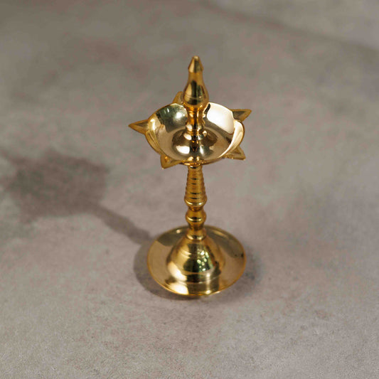 Brass Oil Diya Lamp (4")