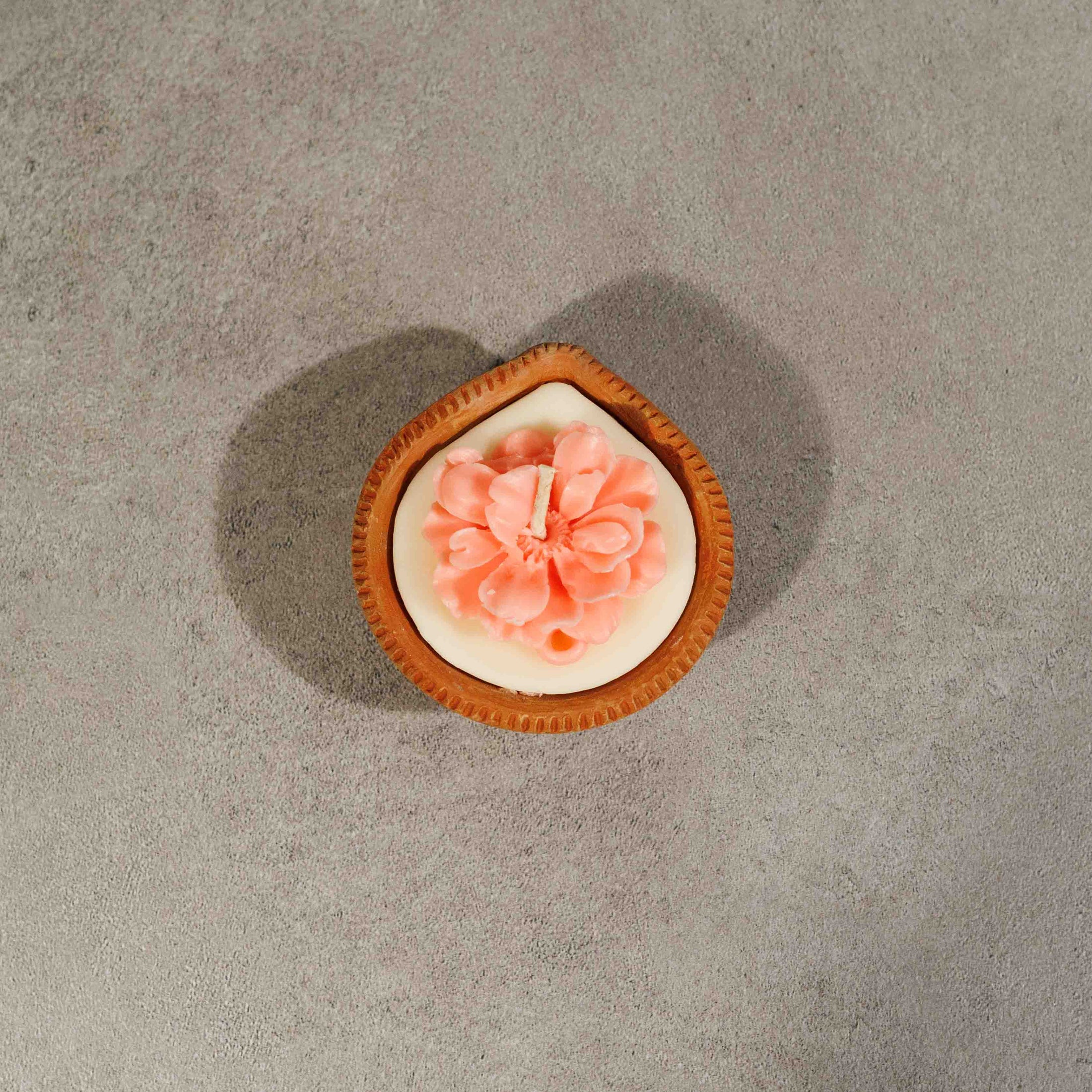 Pink Diya Candle