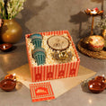 Load image into Gallery viewer, Saaz – Luxury Diwali Gift Hamper with Nuts, Candle & Festive Decor
