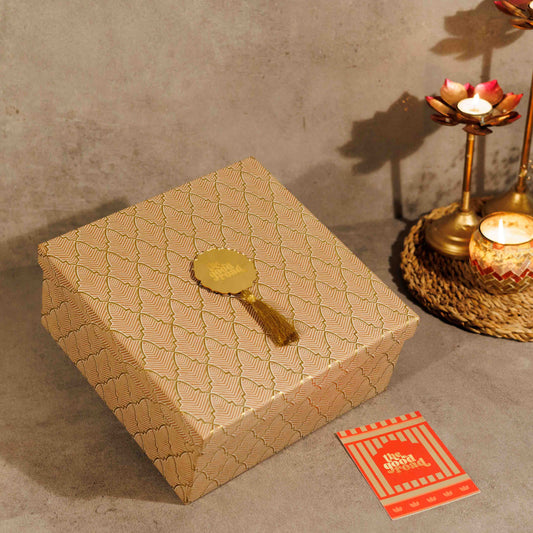 Damask Square Gift Box