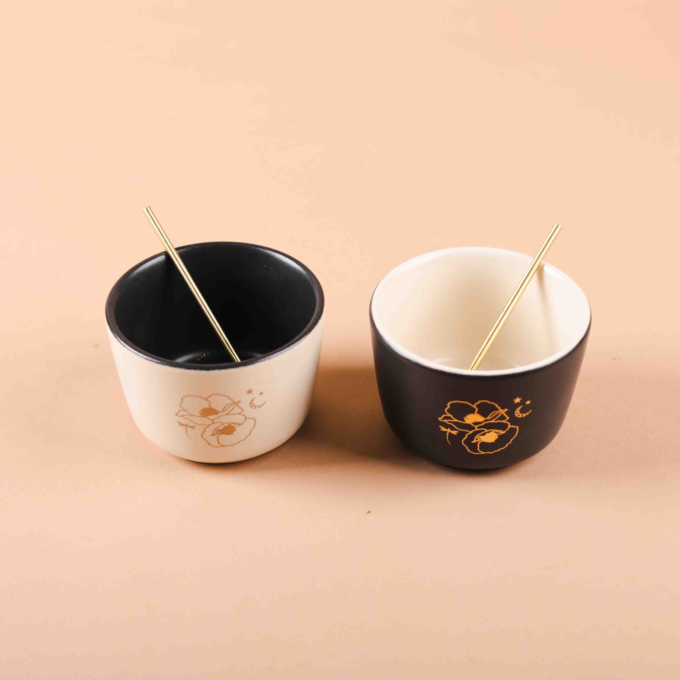 Poppy Bowls with Spoon (Set of 2)
