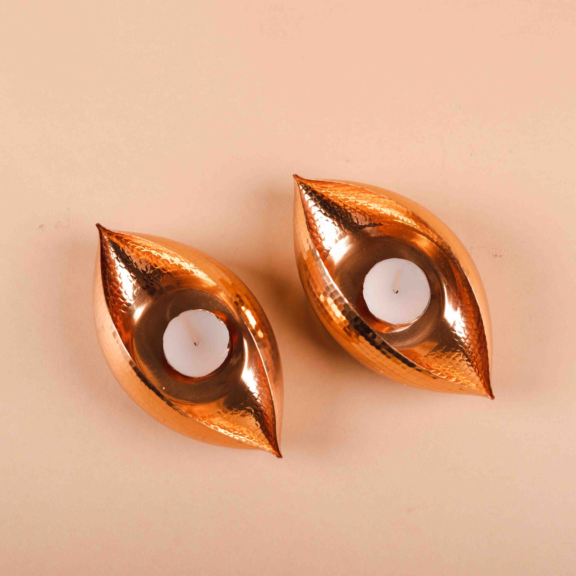 Copper T-Light Holder (Set of 2)