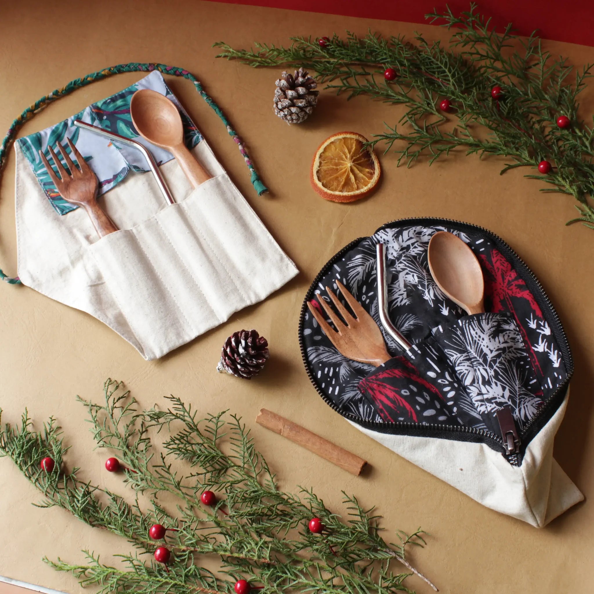 Zipper Reusable Cutlery and Straw