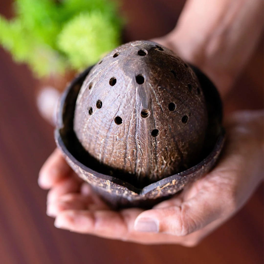 Coconut Shell Dhoop Stand