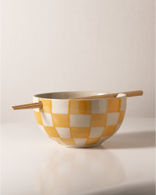 Ela Ramen  Bowl with Chopstick Holder
