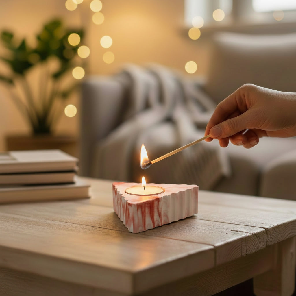 Concrete Candle Holder