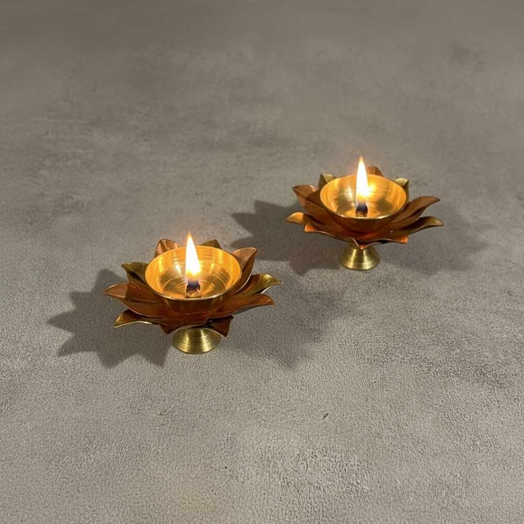 Copper & Brass Dual Diya