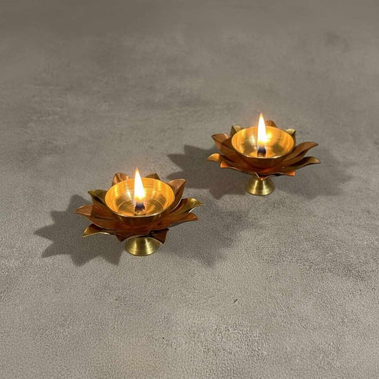 Copper & Brass Dual Diya