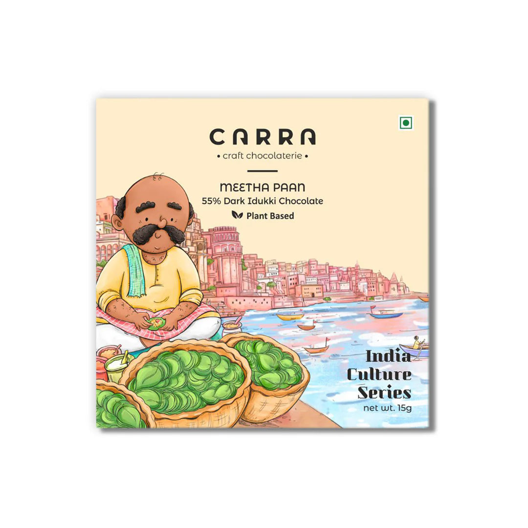 Meetha Paan 15g Bar 55% Dark Chocolate