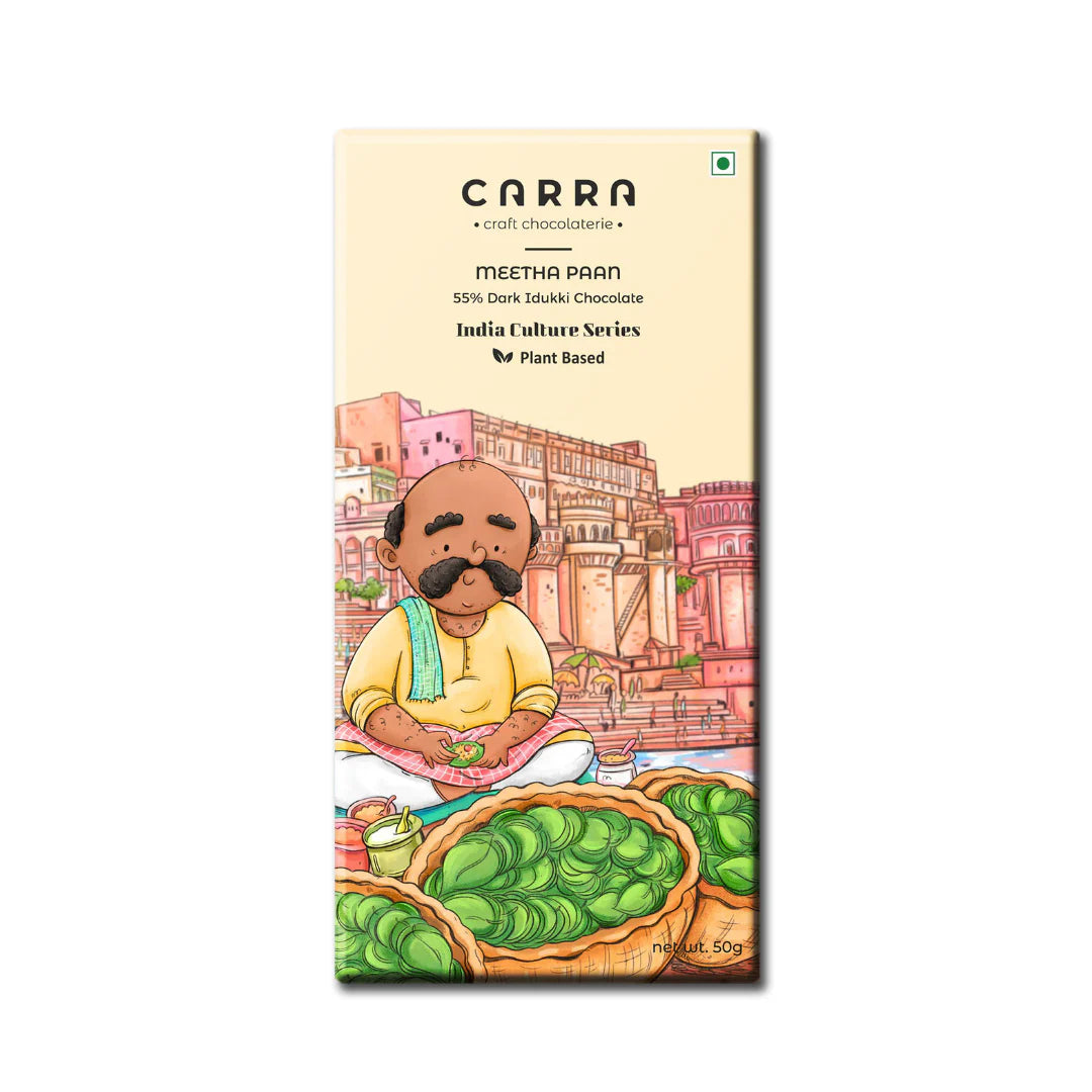 Meetha Paan 50g Bar 55% Dark Chocolate