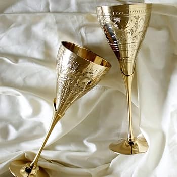 Brass Wine Goblets
