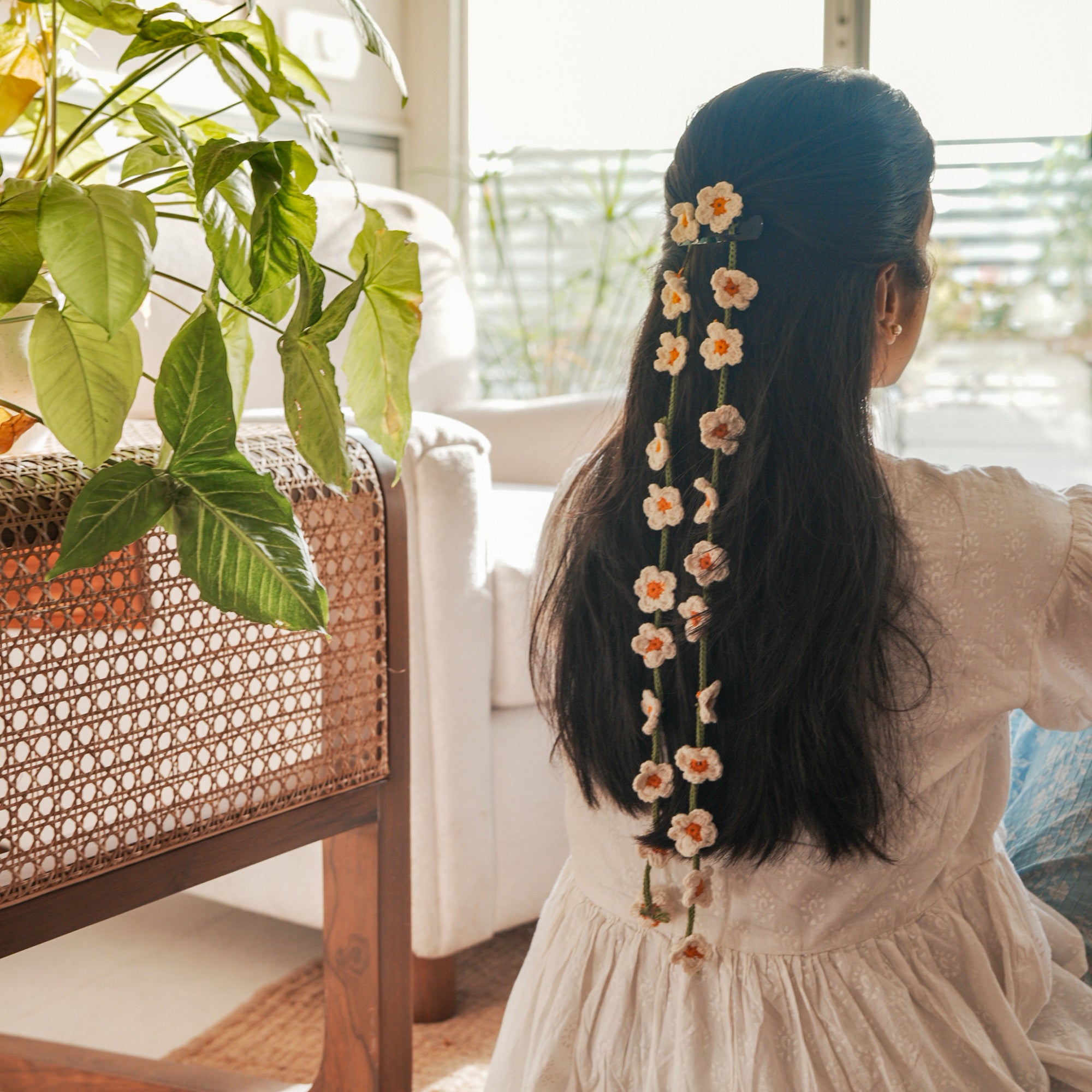Sitar Flower Hair Accessory