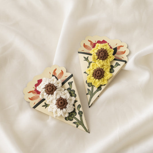 Sunflower + Daisy Claw Clip
