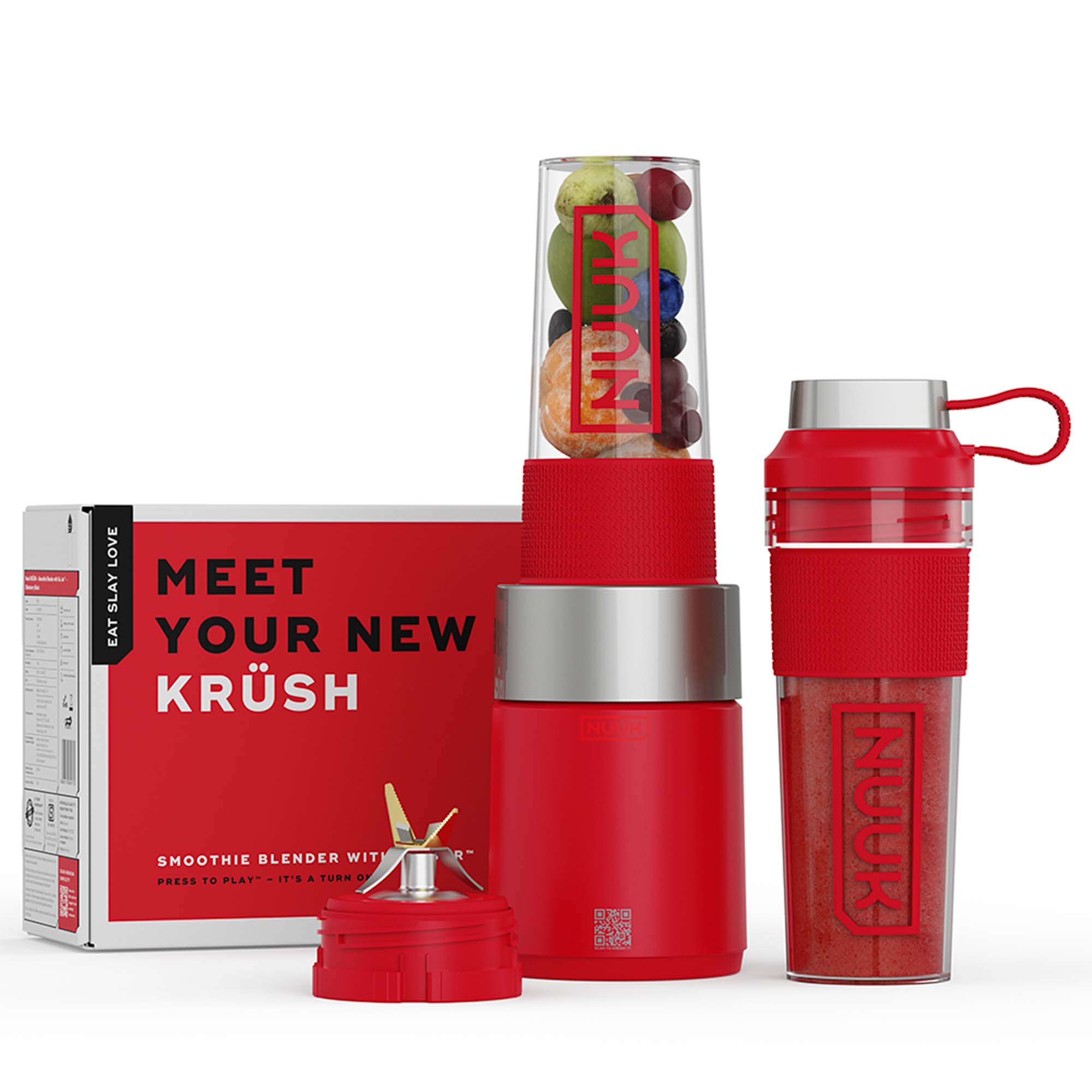KRUSH | Compact Mixer Grinder with 2 Go Jars