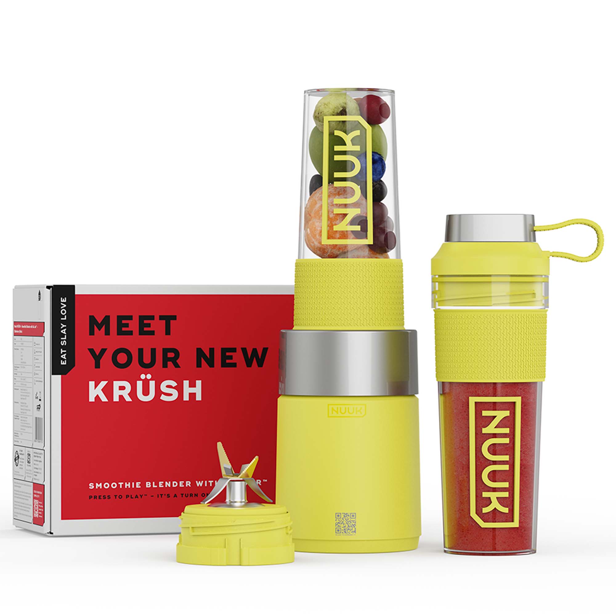 KRUSH | Compact Mixer Grinder with 2 Go Jars