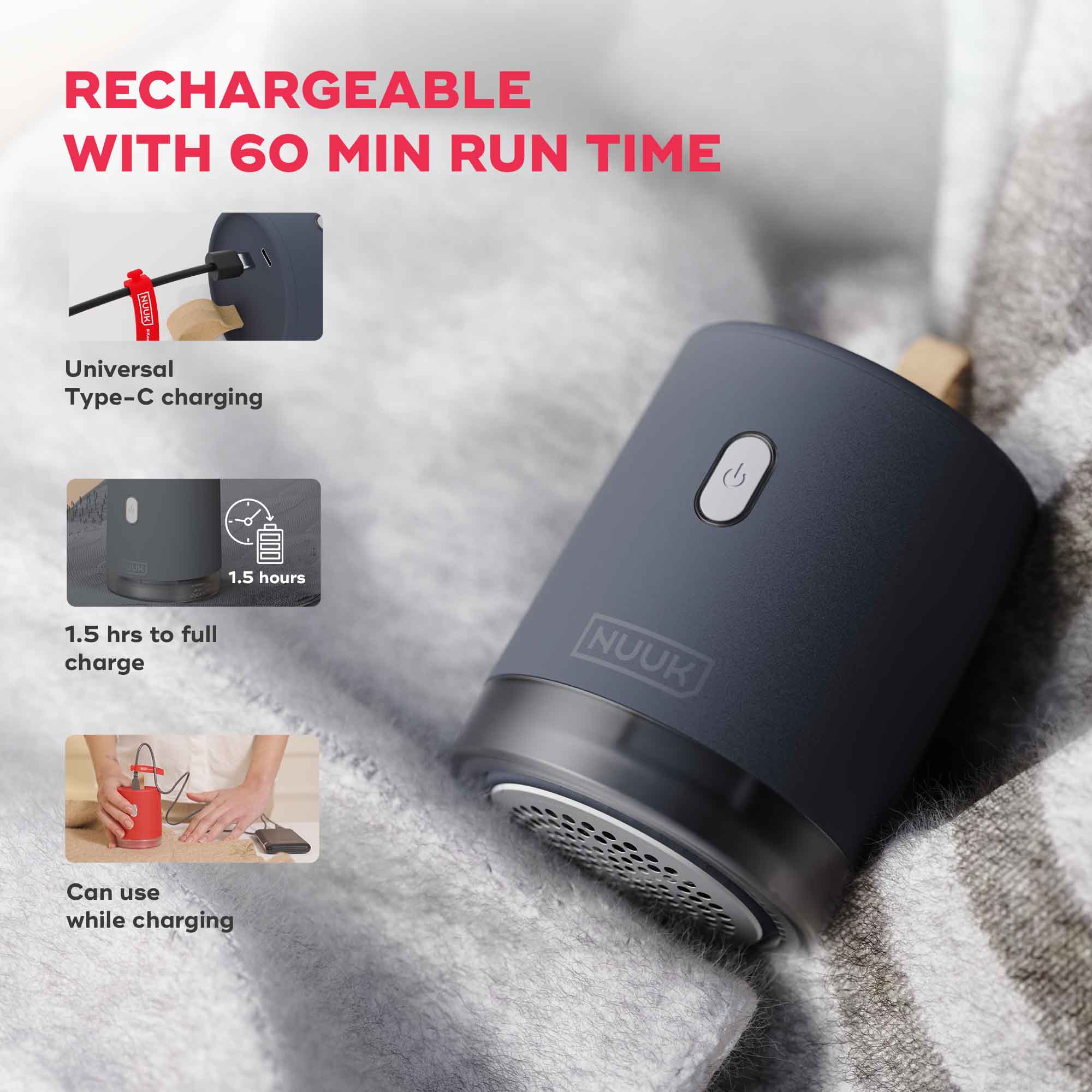 RIZZ | Rechargeable Lint Remover