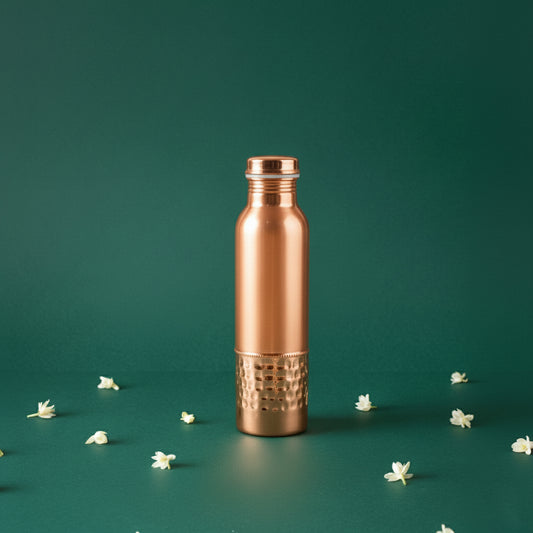 Half Hammered Copper Bottle