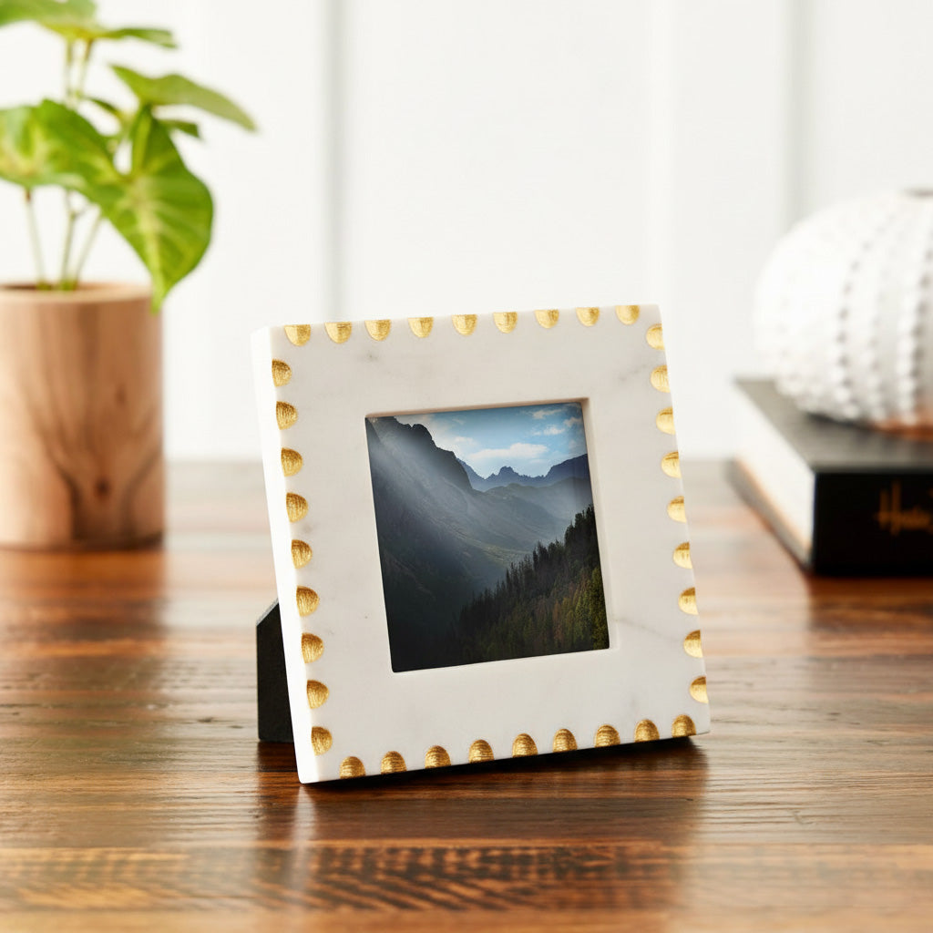 Marble Table-Top Picture Frame