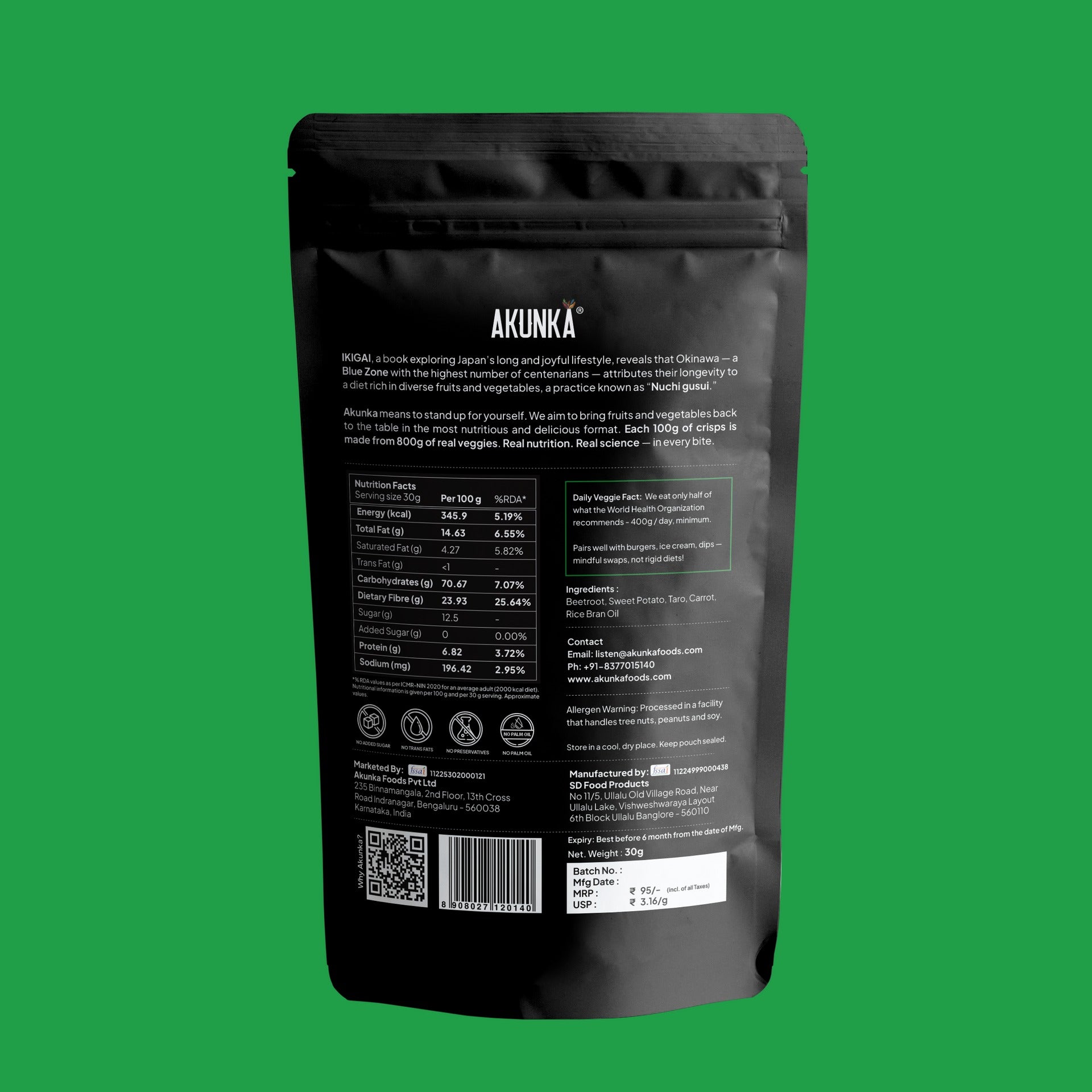 Akunka Vegetable Crisps