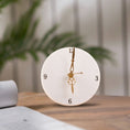 Load image into Gallery viewer, Round Marble Table Top Clock
