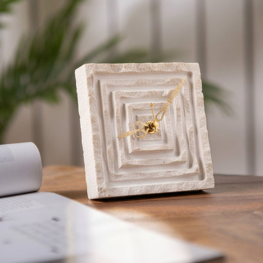Stone Table Top Clock