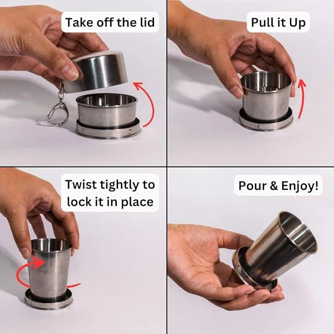 Collapsible Steel Travel Cup