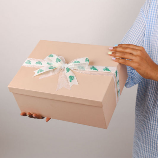 Beige Kappa Box (9.5x9.5x3.5)