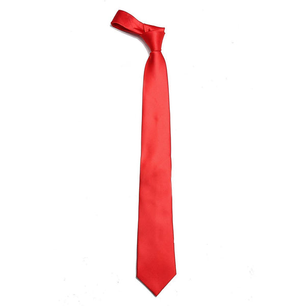 Red Solid Necktie