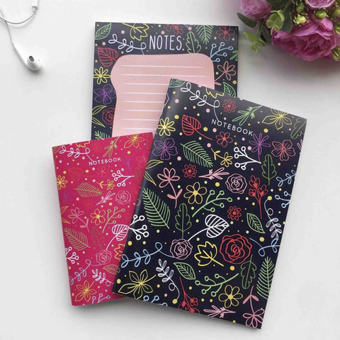 Flora Obsession Notebook Trio