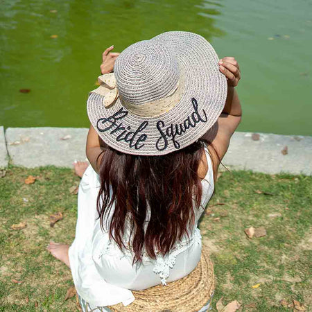 Bride Squad Beach Hat