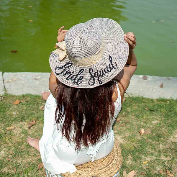 Bride Squad Beach Hat