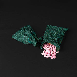 Rose Almond Green Pouch