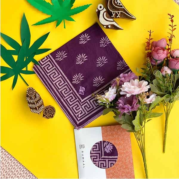 Malana (Purple) Handkerchief