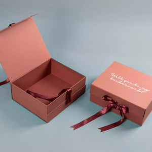 Dusky Pink Ribbon Box (Can hold 4 products)