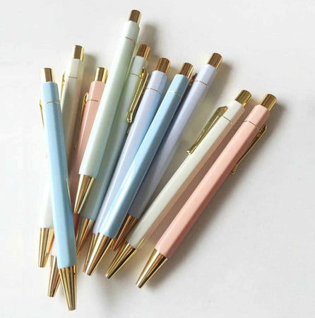 Hexagonal Pastel Pens