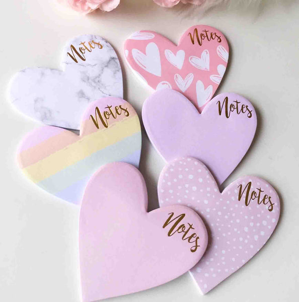 Heart to Heart Sticky Notes